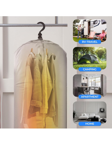 Secadora de Ropa Eléctrica Portátil SereneLife 1000W Multifuncional