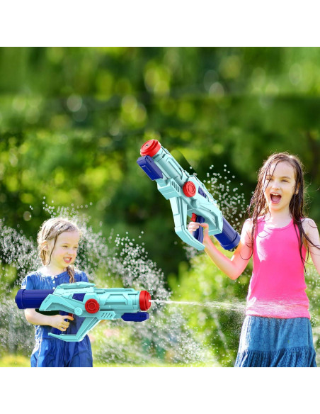 4 PCS Pistolas de Agua Ancesfun - Gran Tamaño 54 cm - Alta Capacidad
