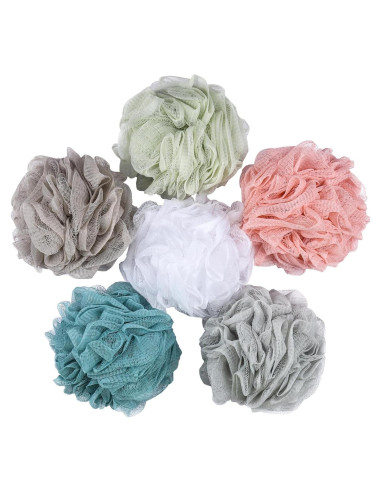 Esponjas de Ducha Exfoliantes BTYMS - Set de 6 Piezas 15cm