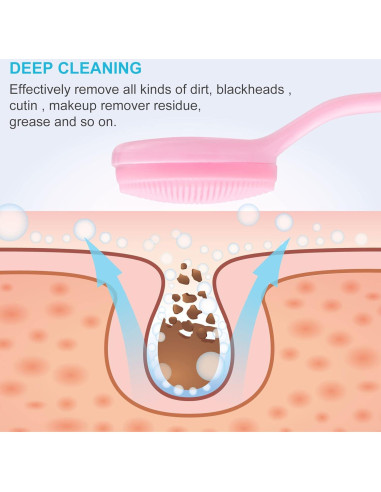 Paquete de 2 Cepillos de Limpieza Facial HINZIC - Silicona