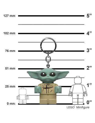 Llavero de Luz LEGO Star Wars The Mandalorian Grogu 5 cm