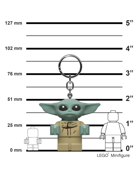 Llavero de Luz LEGO Star Wars The Mandalorian Grogu 5 cm
