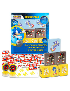 Cajas de Favor Sonic el Erizo para 20 Invitados - 20 Piezas