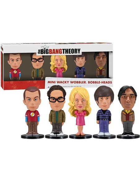 Conjunto de 5 Mini Bobbleheads The Big Bang Theory Funko