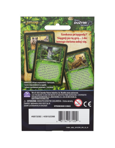 Juego de Cartas Jumanji Jumbo Spin Master para 2-4 Jugadores