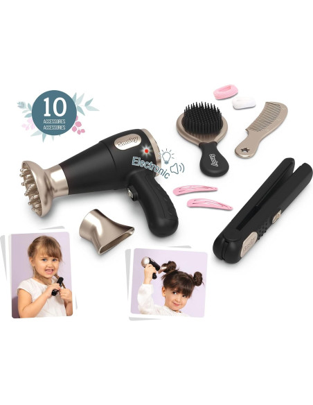 Set de Peluquería Smoby Toys con Secador y Accesorios - 3 Años+