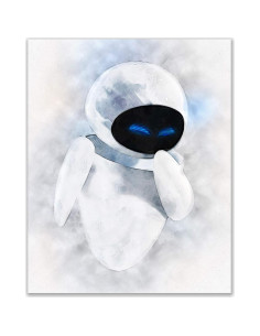 Conjunto de 3 Impresiones Wall-E Eve Acuarela 20x25 cm 2