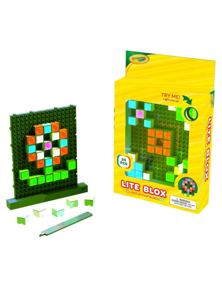 E-Blox Crayola Lite Blox - Rejilla LED 24 Ladrillos para Niños