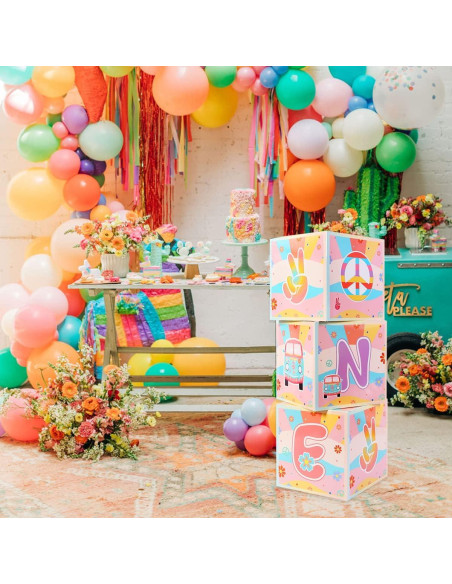 Decoraciones de Cumpleaños Groovy One - 3 Cajas de Globos 30 cm