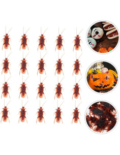 20 Réplicas de Plástico Realistas DECHOUS para Bromas Halloween 2