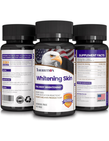 Suplemento Blanqueador de Piel Amerrition - 60 Tabletas