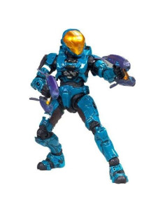 Figura de Acción McFarlane Halo 3 Spartan Teal 18cm con Rifles
