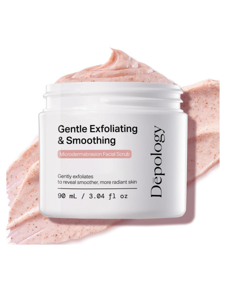 Exfoliante Facial Microdermoabrasión Depology 155g - Suave con Nuez y Jojoba
