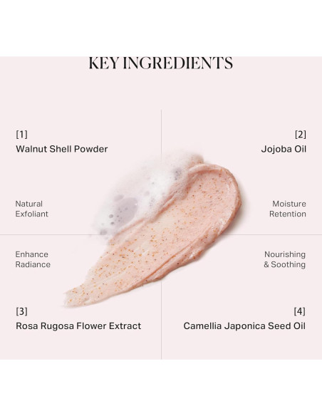 Exfoliante Facial Microdermoabrasión Depology 155g - Suave con Nuez y Jojoba