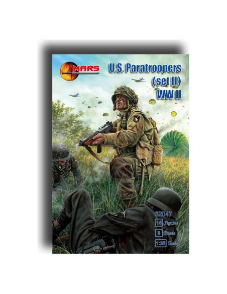 Figuras de Plástico Mars 32047 Paracaidistas 1/32