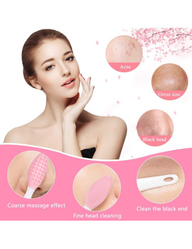 Kit de Cepillos Exfoliantes de Silicona Yokilly - 6 Piezas