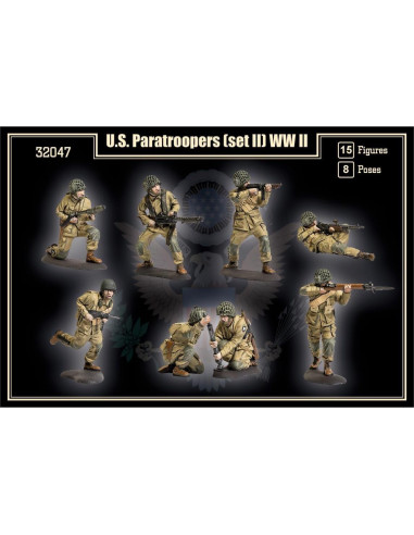 Figuras de Plástico Mars 32047 Paracaidistas 1/32
