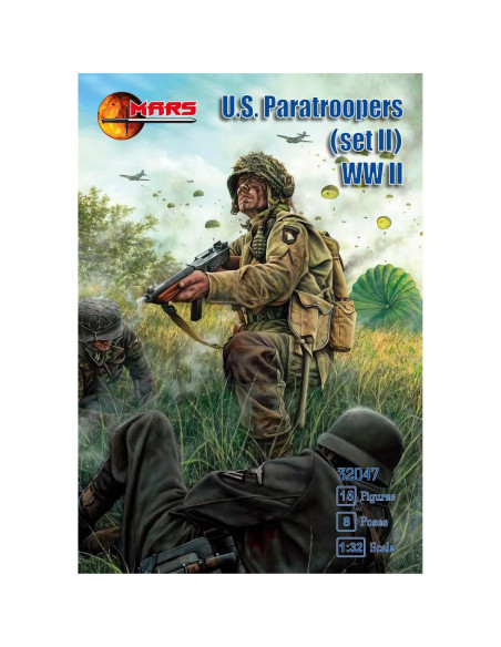 Figuras de Plástico Mars 32047 Paracaidistas 1/32