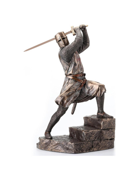 Estatua Caballero Templario Veronese 29.21 cm en Bronce Frío