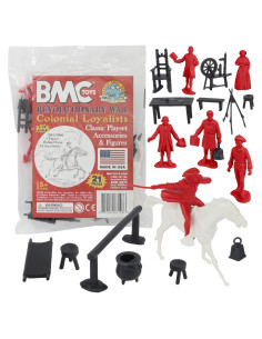 Juego de Figuras Coloniales BMC Rojo 21pc Guerra Revolucionaria