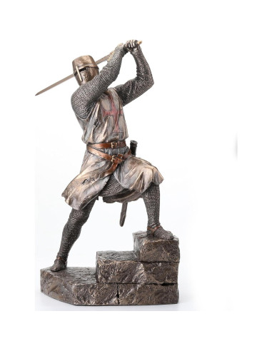 Estatua Caballero Templario Veronese 29.21 cm en Bronce Frío