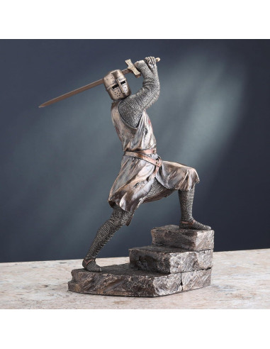 Estatua Caballero Templario Veronese 29.21 cm en Bronce Frío