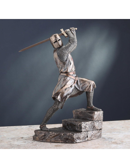 Estatua Caballero Templario Veronese 29.21 cm en Bronce Frío