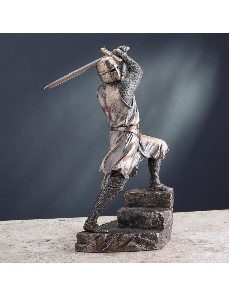 Estatua Caballero Templario Veronese 29.21 cm en Bronce Frío