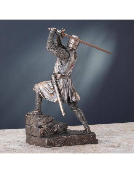 Estatua Caballero Templario Veronese 29.21 cm en Bronce Frío