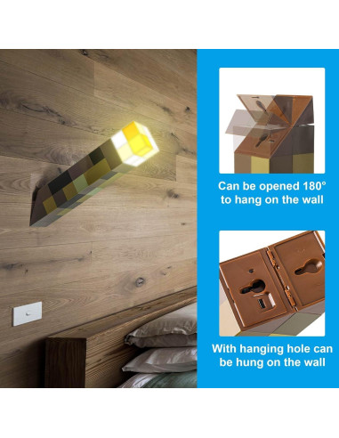 Lámpara de antorcha LED Yihiob recargable para niños