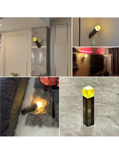 Lámpara de antorcha LED Yihiob recargable para niños