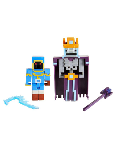 Figuras de Batalla Minecraft Dungeons Mattel 8.26 cm 2-Pack