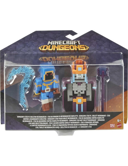 Figuras de Batalla Minecraft Dungeons Mattel 8.26 cm 2-Pack