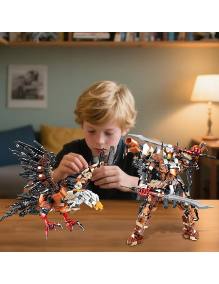 Juego de Construcción Robot Mecha Águila 587 Piezas HSANHE Juego de Construcción Robot Mecha Águila 587 Piezas HSANHE