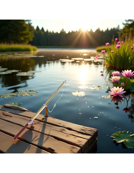 Caña de Pescar Miniatura 1:12 Cauaoa - Accesorio Casa de Muñecas