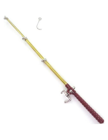 Caña de Pescar Miniatura 1:12 Cauaoa - Accesorio Casa de Muñecas