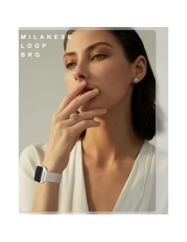 Banda de Acero Inoxidable BRG para Apple Watch 38-49mm