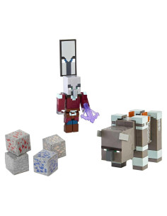 Figuras de Acción Minecraft Mattel 3.25" Ravager y Capitán