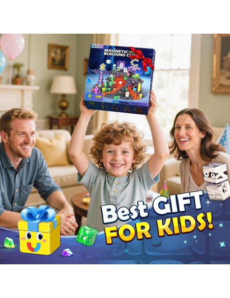 Bloques Magnéticos Kidiyee para Niños 3-12 Años - Juguetes STEM Bloques Magnéticos Kidiyee para Niños 3-12 Años - Juguetes STEM