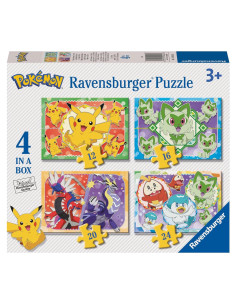 Rompecabezas Ravensburger Pokémon 4 en 1 70x50cm 3 años+