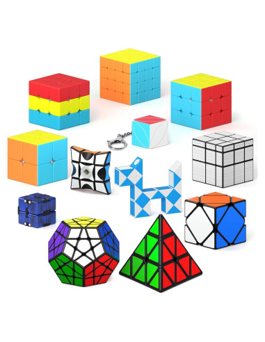 Conjunto de Cubos de Velocidad Vdealen 12 Piezas Juguetes