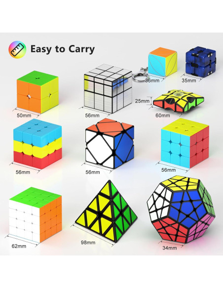Conjunto de Cubos de Velocidad Vdealen 12 Piezas Juguetes