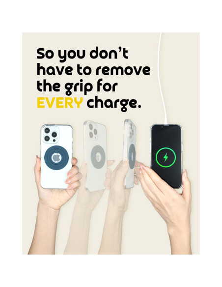 Soporte para teléfono Stared con carga inalámbrica - Azul