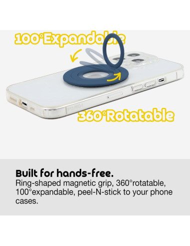 Soporte para teléfono Stared con carga inalámbrica - Azul