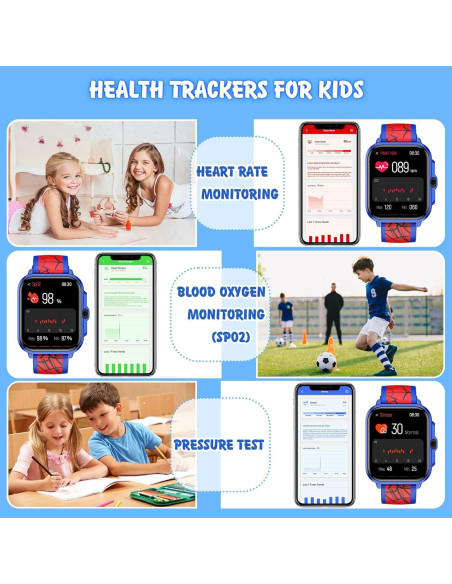 Reloj Inteligente para Niños Vapaito P72 1.85" IP68 Azul