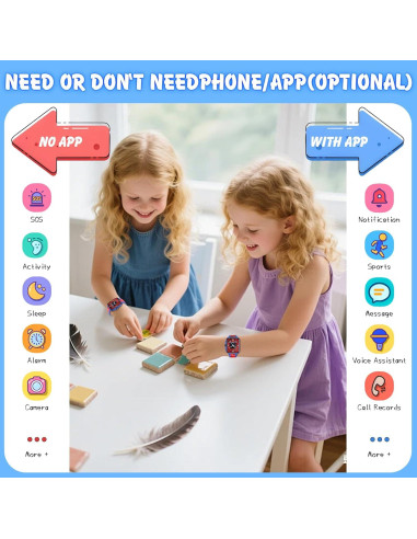 Reloj Inteligente para Niños Vapaito P72 1.85" IP68 Azul