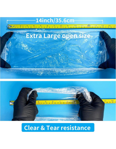 100 Gorras de Ducha Desechables AYST - Plástico Impermeable Grande