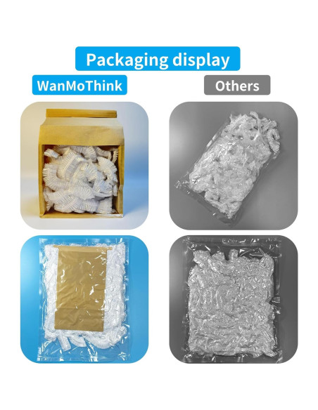 100 Gorras de Ducha Desechables AYST - Plástico Impermeable Grande