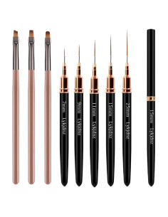 Juego de 5 Pinceles para Arte de Uñas Xingyudamaoyi 17.78cm