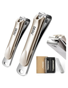 Set de Cortauñas Profesional DEOU 3 en 1 Acero Inoxidable